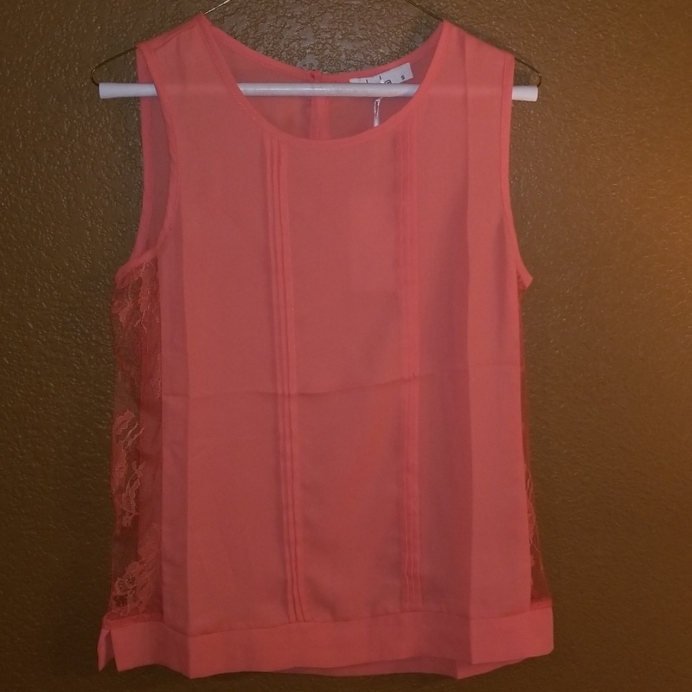 Sleeveless Orange top